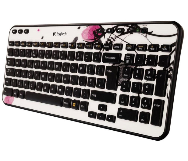 Logitech K360 Wireless Fingerprint Flowers - 104267 - zdjęcie 3